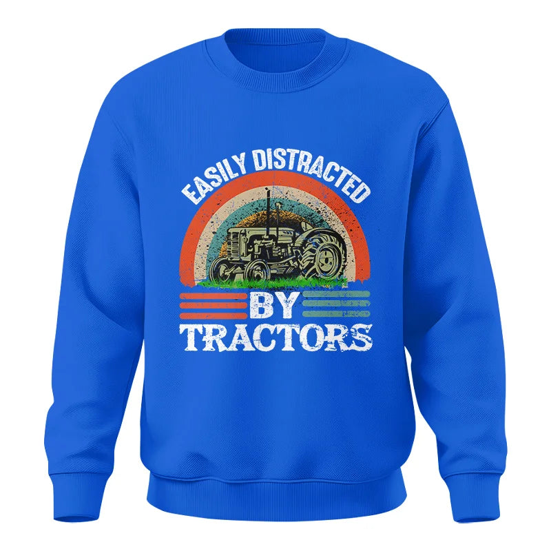 Easily Distracted By Tractors - Unisex Crewneck Sweatshirt