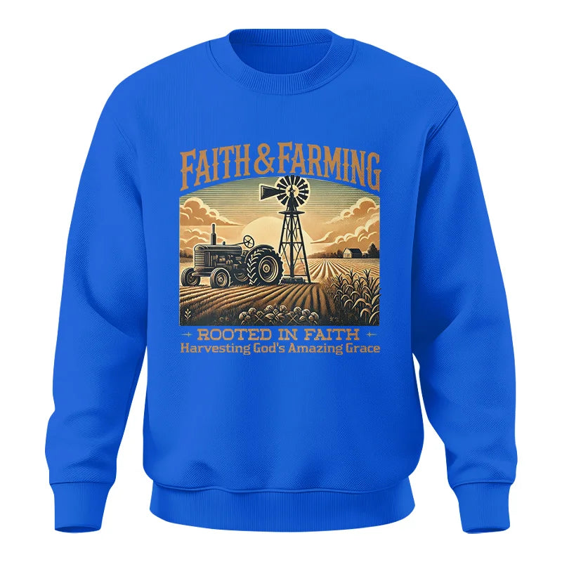 Image of Faith And Farming 3 - Unisex Crewneck Sweatshirt