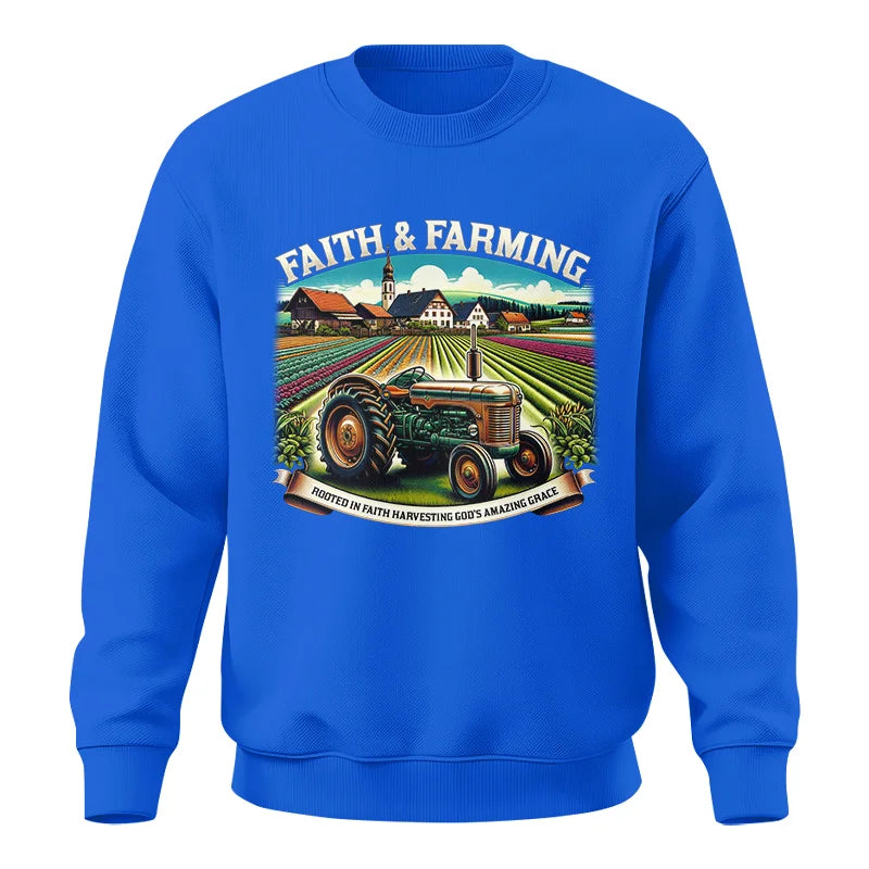 Image of Faith And Farming 4 - Unisex Crewneck Sweatshirt