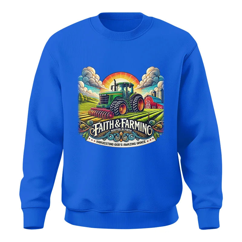 Faith and Farming 5 - Unisex Crewneck Sweatshirt