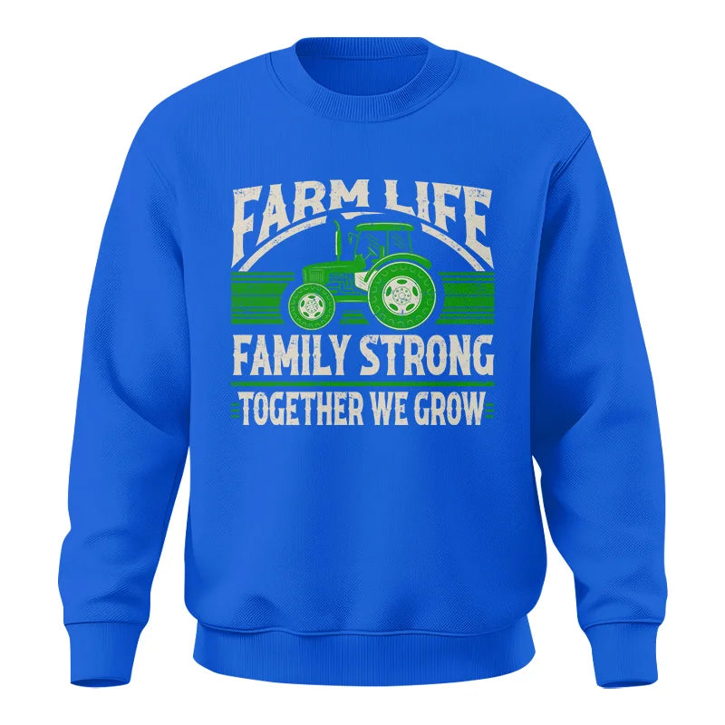 Image of Farm life Family Strong_Together We grow - Unisex Crewneck Sweatshirt