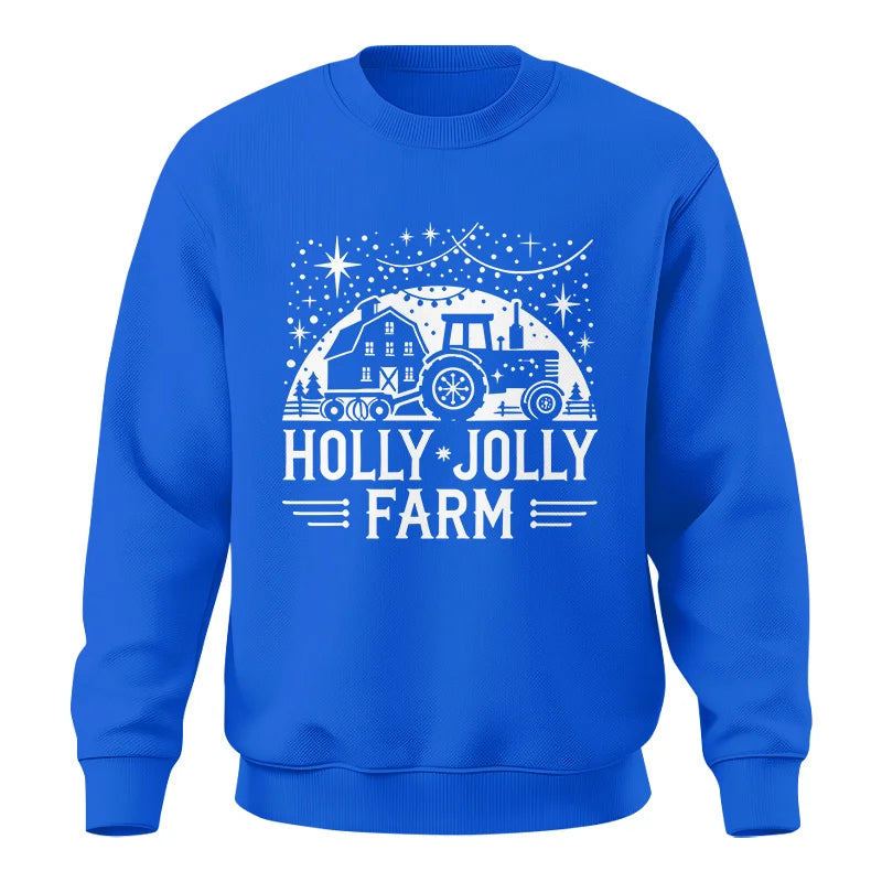 Holly Jolly Farm 2 - Unisex Crewneck Sweatshirt