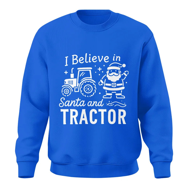 Image of I Believe In Santa And Tractor - Unisex Crewneck Sweatshirt