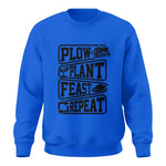 Plow Plant Feast Repeat 1 - Unisex Crewneck Sweatshirt