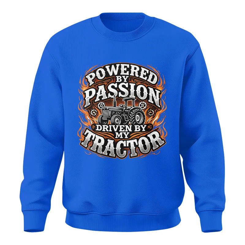 Powered By Passion Driven By My Tractor 5 - Unisex Crewneck Sweatshirt