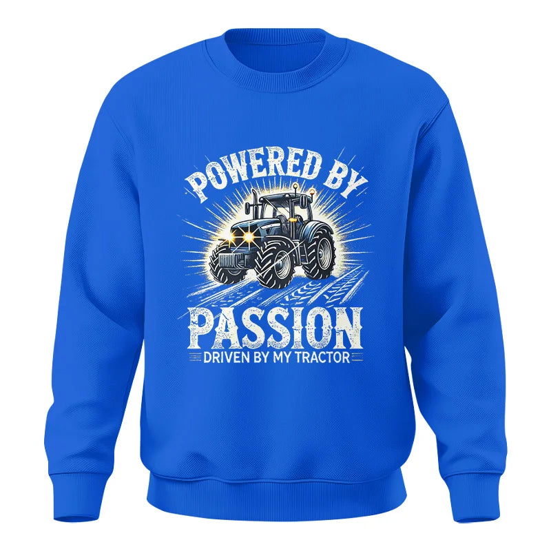 Powered By Passion Driven By My Tractor - Unisex Crewneck Sweatshirt