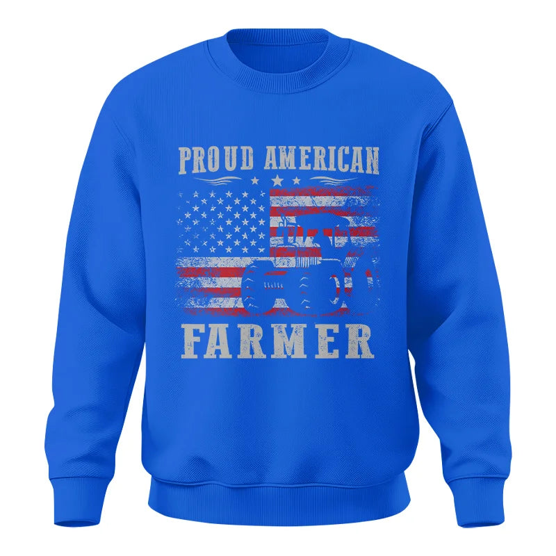 Image of Proud American Farmer - Unisex Crewneck Sweatshirt