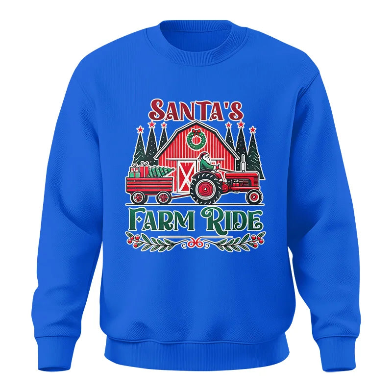 Santa's Farm Ride 1 - Unisex Crewneck Sweatshirt