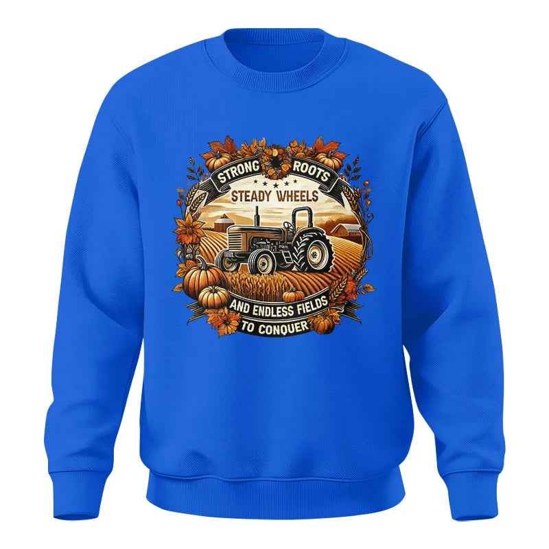 Image of Thanksgiving Farmer Endless Fields To Conquer 1 - Unisex Crewneck Sweatshirt