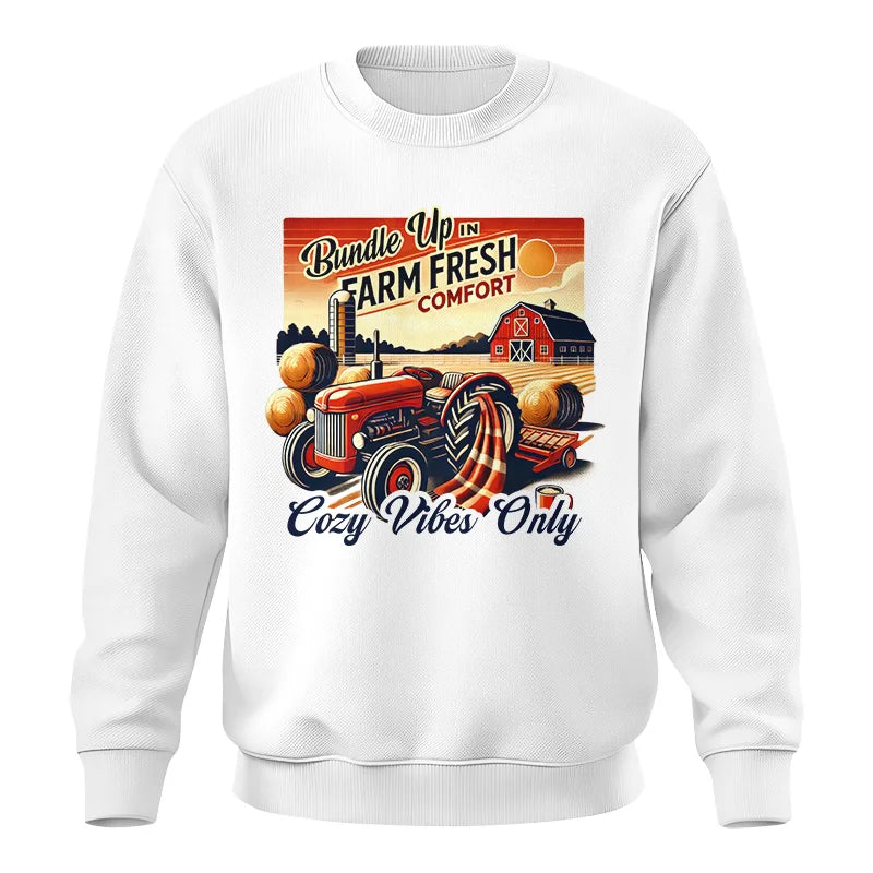 Image of Bundle Up in Farm Fresh Comfort_Cozy Vibes Only 2 - Unisex Crewneck Sweatshirt