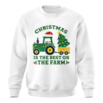 Christmas Is The Best On The Farm - Unisex Crewneck Sweatshirt