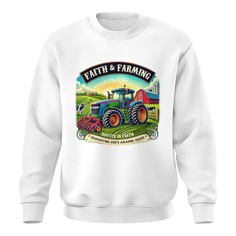 Image of Faith And Farming 2 - Unisex Crewneck Sweatshirt