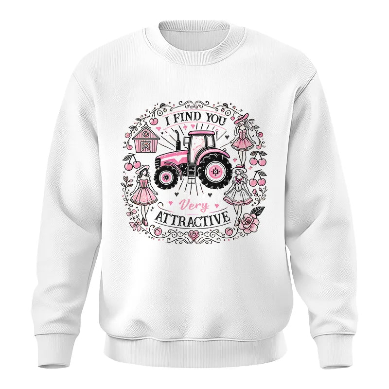 I Find You Very Attractive Pink Cherry - Unisex Crewneck Sweatshirt