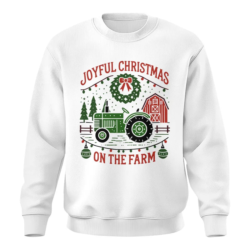 Joyful Christmas On The Farm 3 - Unisex Crewneck Sweatshirt