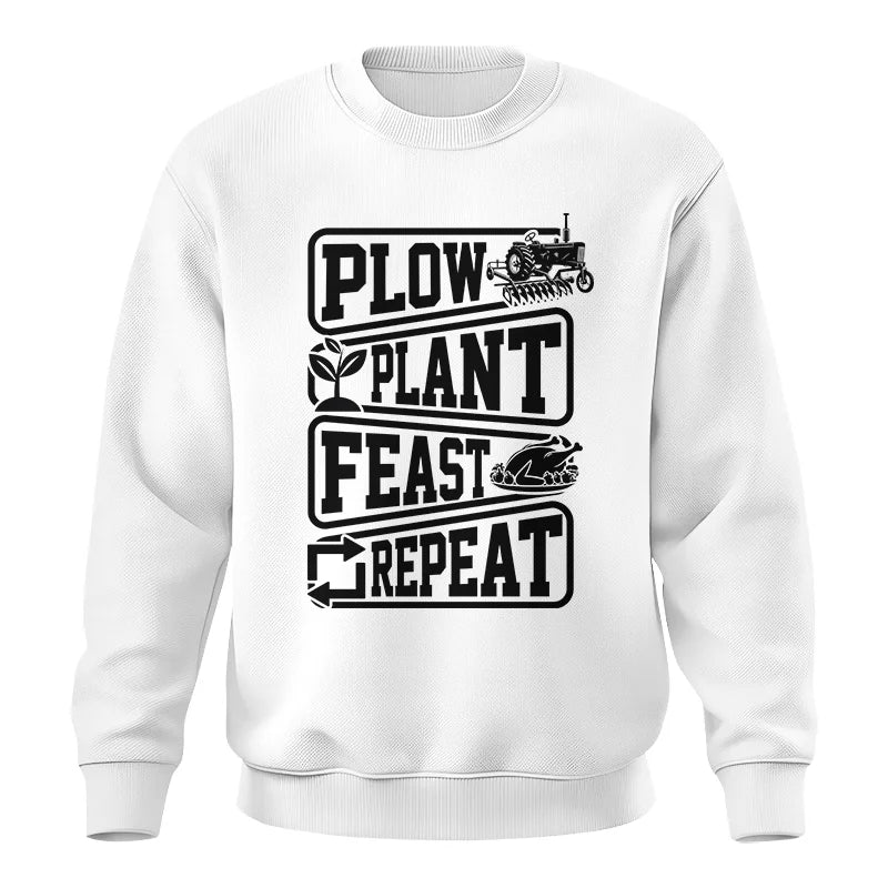 Image of Plow Plant Feast Repeat 1 - Unisex Crewneck Sweatshirt