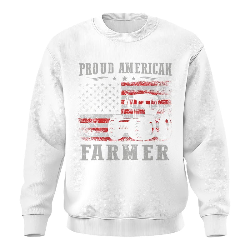 Image of Proud American Farmer - Unisex Crewneck Sweatshirt