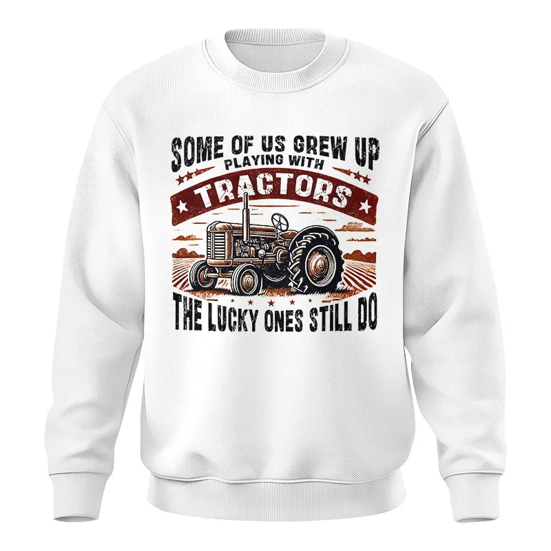 Image of Some Of Us Grew Up Playing With Tractors 2 - Unisex Crewneck Sweatshirt