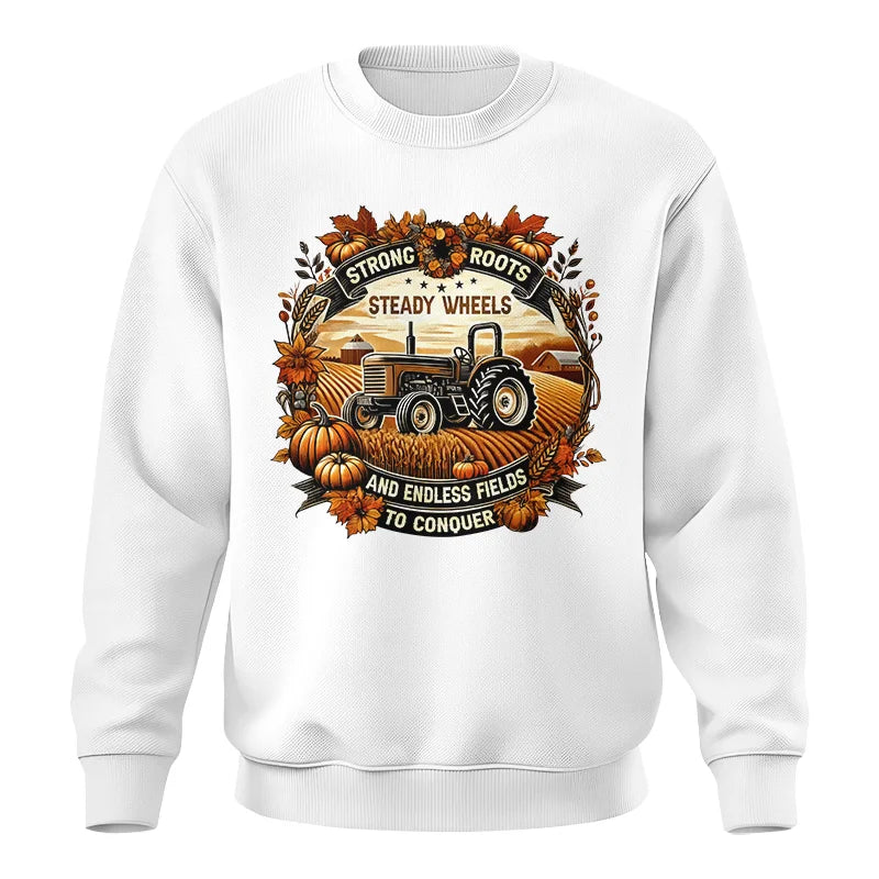 Image of Thanksgiving Farmer Endless Fields To Conquer 1 - Unisex Crewneck Sweatshirt