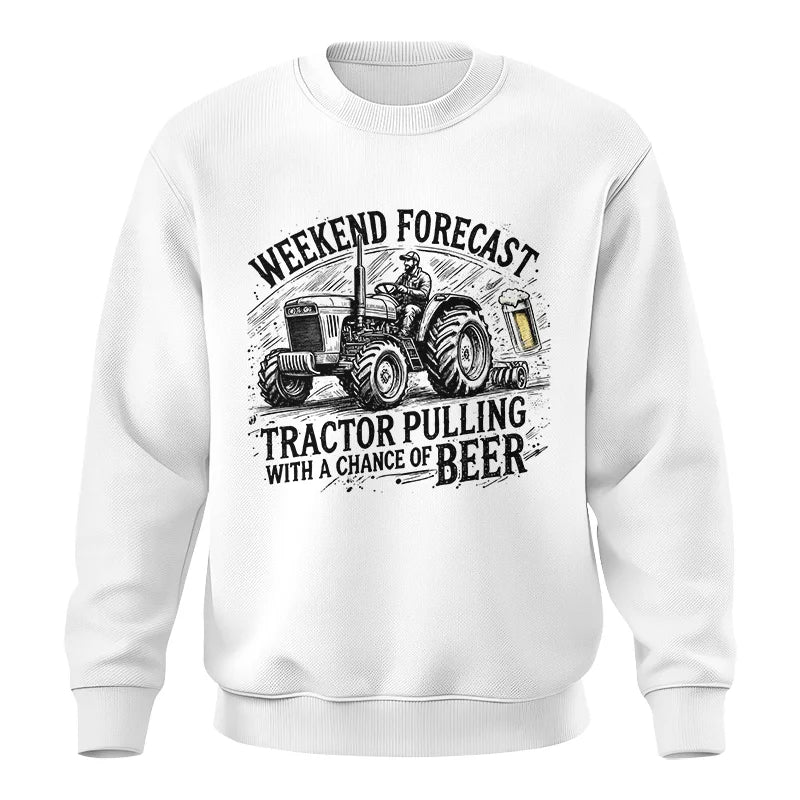 Image of Tractor With A Chance Of Beer - Unisex Crewneck Sweatshirt