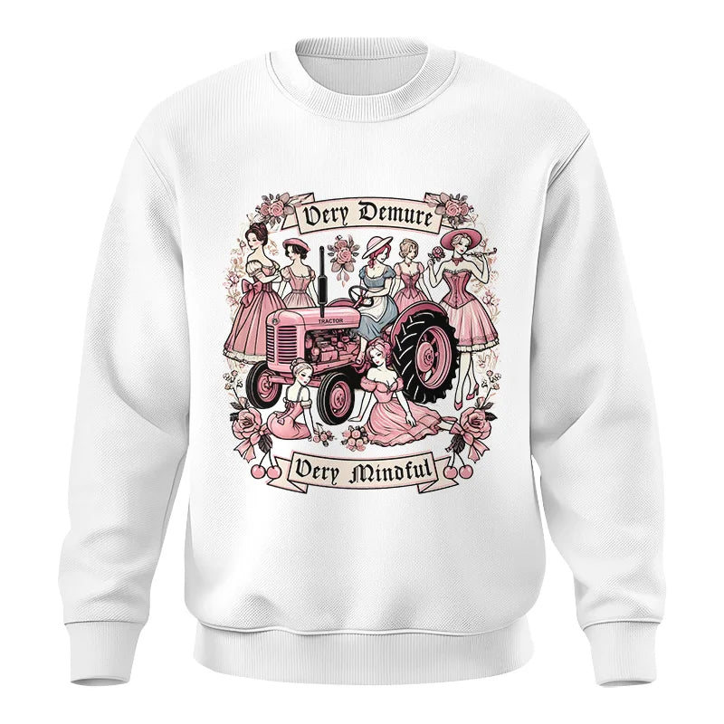 Very Demure Very Mindful Tractor - Unisex Crewneck Sweatshirt