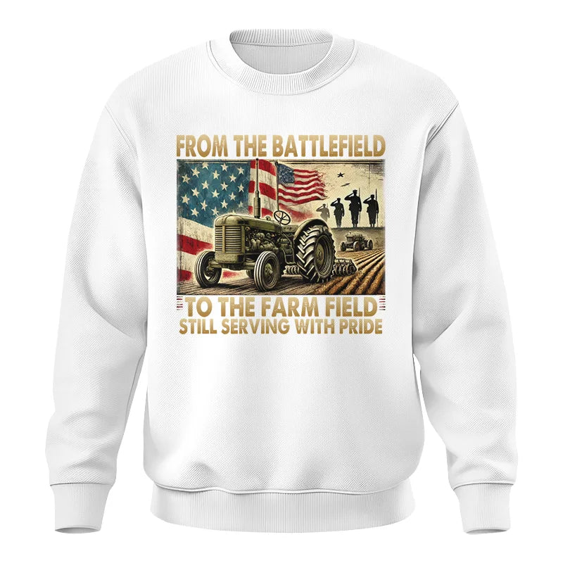 Veteran Farmer From The Battlefield To The Farm Field 1 - Unisex Crewneck Sweatshirt