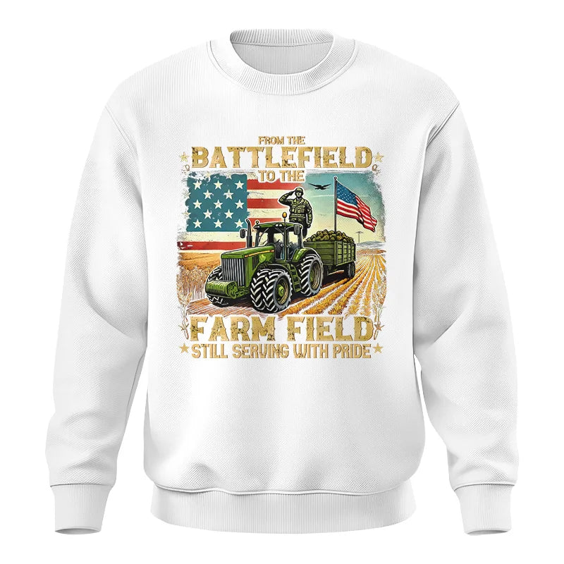 Veteran Farmer From The Battlefield To The Farm Field 2 - Unisex Crewneck Sweatshirt