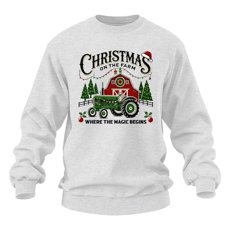 Christmas on the Farm Where the Magic Begins! 5 - Unisex Heavy Blend™ Crewneck Sweatshirt