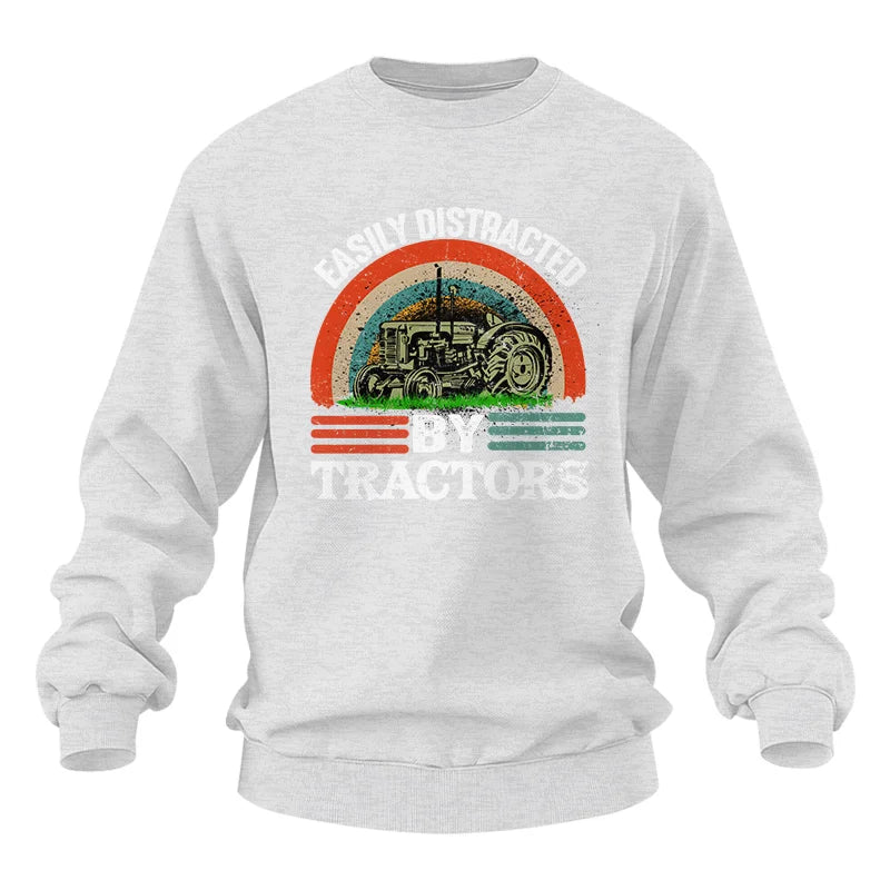 Easily Distracted By Tractors - Unisex Heavy Blend™ Crewneck Sweatshirt