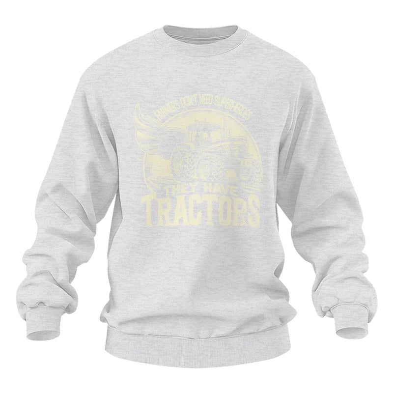 Image of Farmers Don’t Need Superheroes They Have Tractors - Unisex Heavy Blend™ Crewneck Sweatshirt