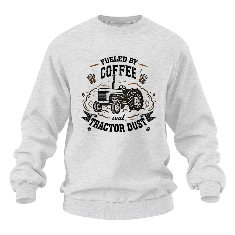 Fueled By Coffee And Tractor Dust - Unisex Heavy Blend™ Crewneck Sweatshirt