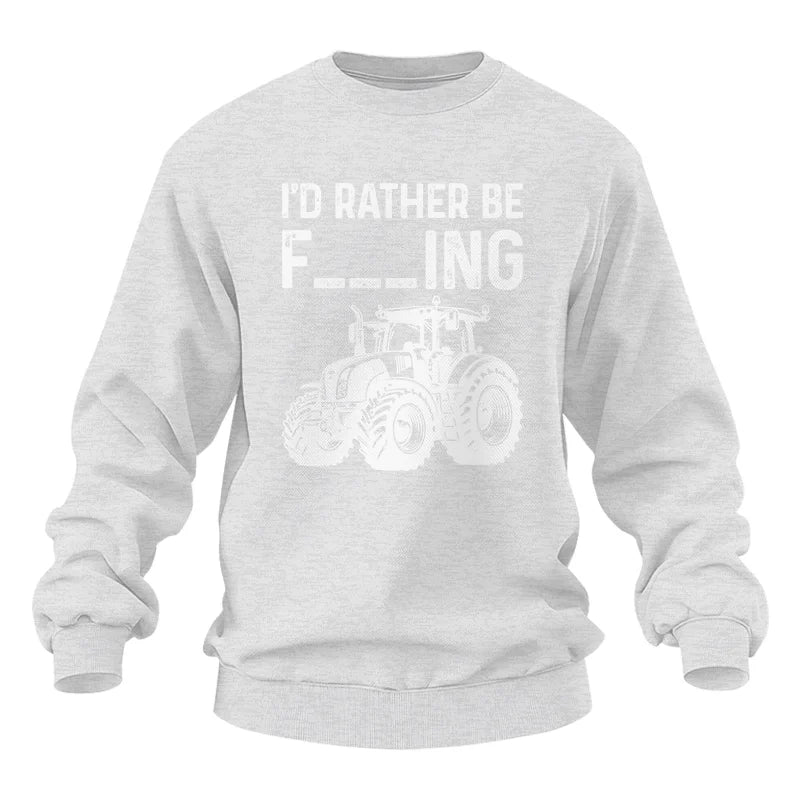 Image of Funny I Would Rather Be Farming Tractor 2 - Unisex Heavy Blend™ Crewneck Sweatshirt