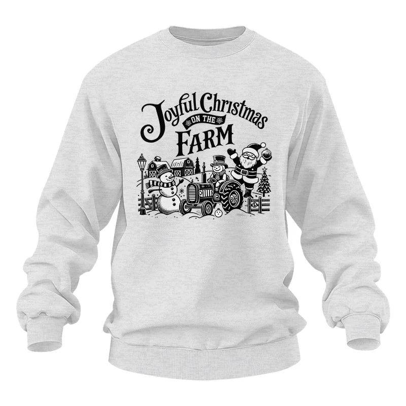 Joyful Christmas On The Farm 1 - Unisex Heavy Blend™ Crewneck Sweatshirt