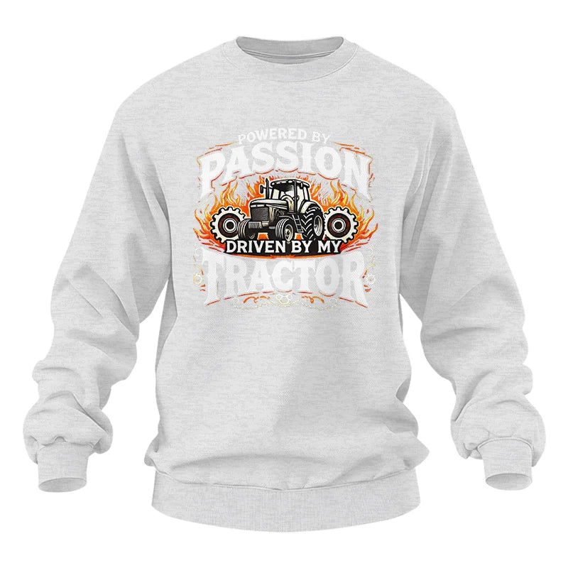 Powered By Passion Driven By My Tractor 1 - Unisex Heavy Blend™ Crewneck Sweatshirt