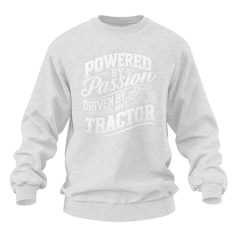 Powered By Passion Driven By My Tractor 2 - Unisex Heavy Blend™ Crewneck Sweatshirt