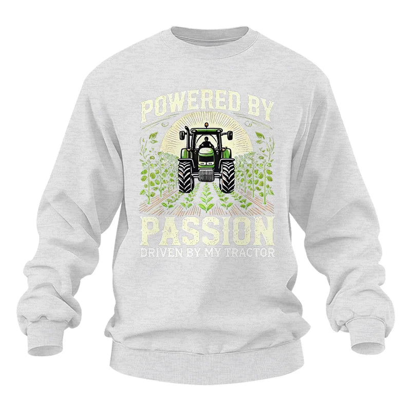 Powered By Passion Driven By My Tractor 3 - Unisex Heavy Blend™ Crewneck Sweatshirt