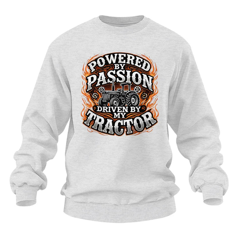 Image of Powered By Passion Driven By My Tractor 5 - Unisex Heavy Blend™ Crewneck Sweatshirt