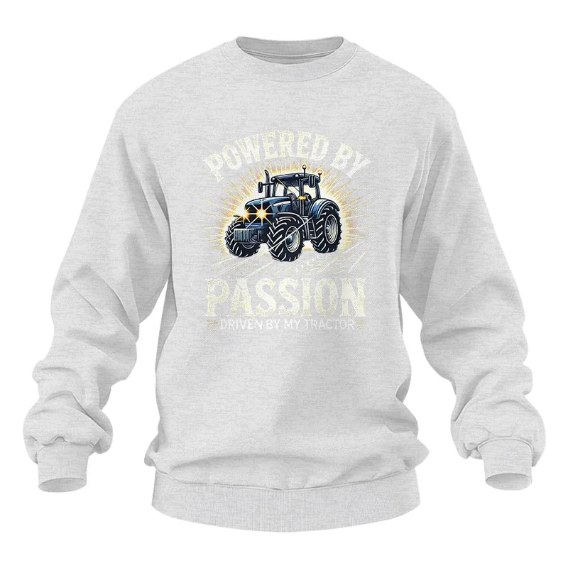 Powered By Passion Driven By My Tractor - Unisex Heavy Blend™ Crewneck Sweatshirt