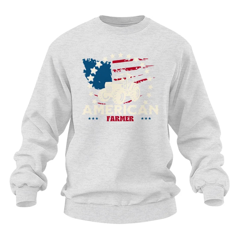 Proud To Be An American Farmer Citizen Veteran - Unisex Heavy Blend™ Crewneck Sweatshirt