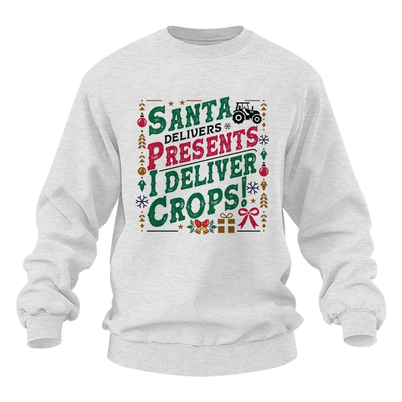 Santa Deliver Present I Deliver Crops! - Unisex Heavy Blend™ Crewneck Sweatshirt