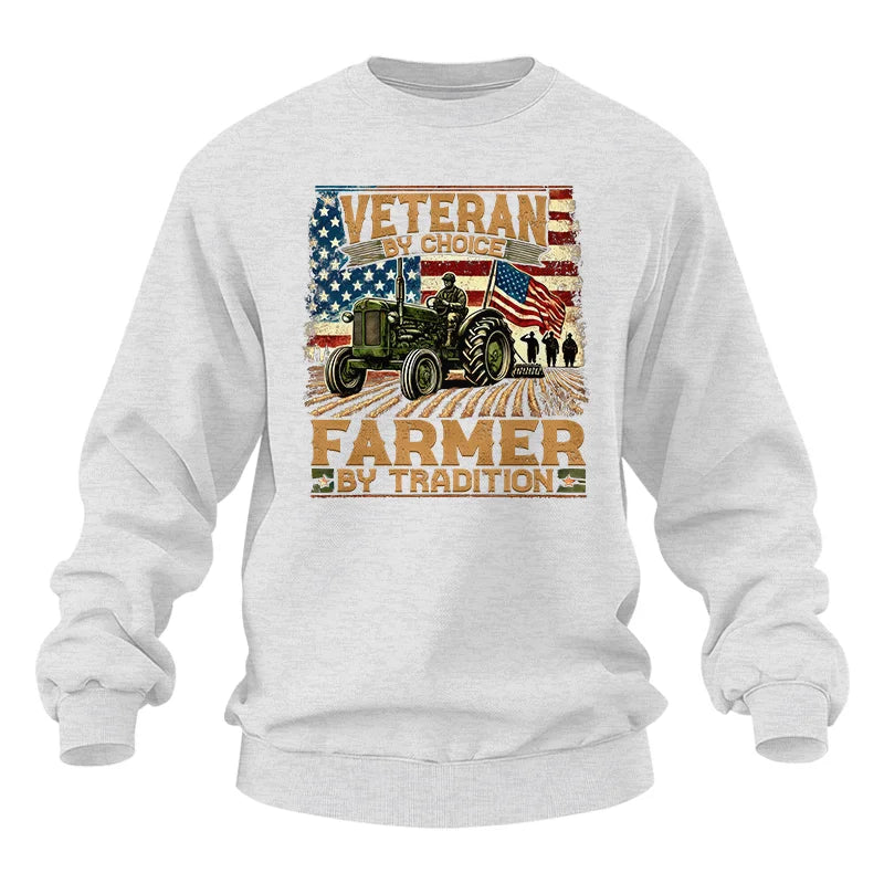 Veteran Farmer Veteran By Choice_Farmer By Tradition - Unisex Heavy Blend™ Crewneck Sweatshirt