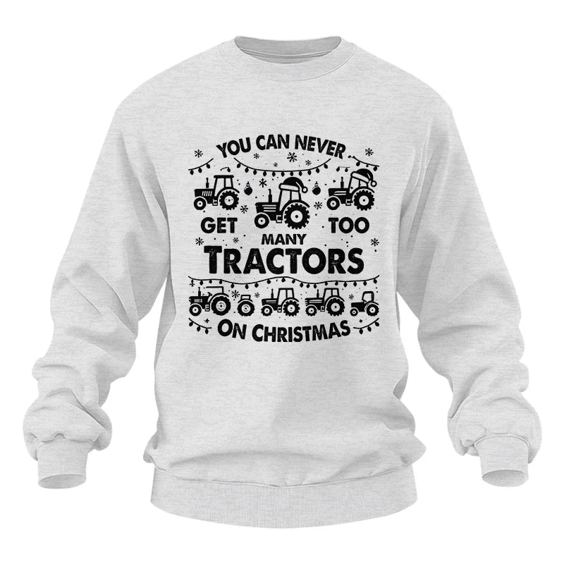 Image of You Can Never Get Too Many Tractors On Christmas - Unisex Heavy Blend™ Crewneck Sweatshirt