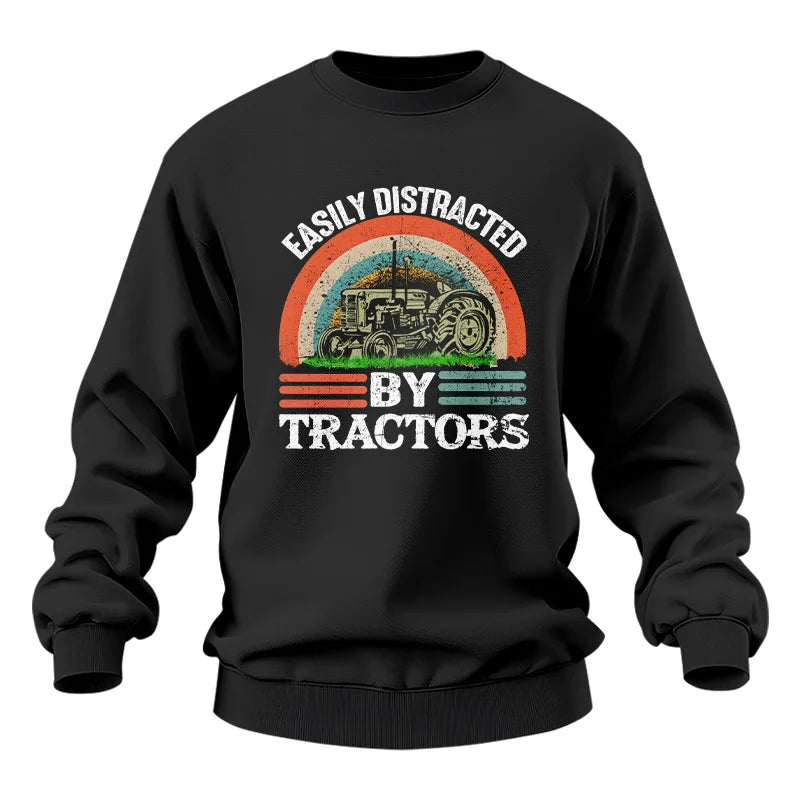 Easily Distracted By Tractors - Unisex Heavy Blend™ Crewneck Sweatshirt