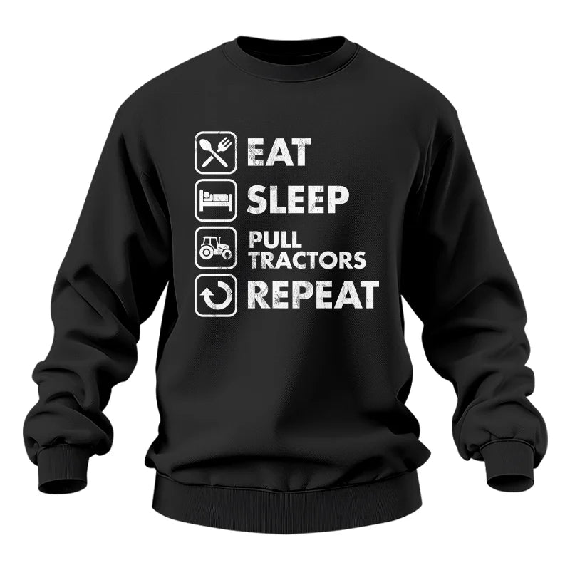 Image of Eat Sleep Pull Tractors Repeat - Unisex Heavy Blend™ Crewneck Sweatshirt