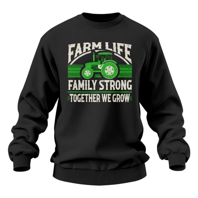 Image of Farm life Family Strong_Together We grow - Unisex Heavy Blend™ Crewneck Sweatshirt