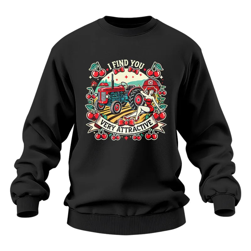 I Find You Very Attractive Red Cherry - Unisex Heavy Blend™ Crewneck Sweatshirt