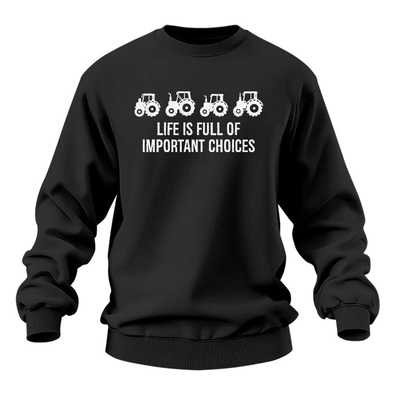 Image of Life Is Full Of Important Choices 18 - Unisex Heavy Blend™ Crewneck Sweatshirt