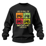 Life Is Full Of Important Choices 33 - Unisex Heavy Blend™ Crewneck Sweatshirt