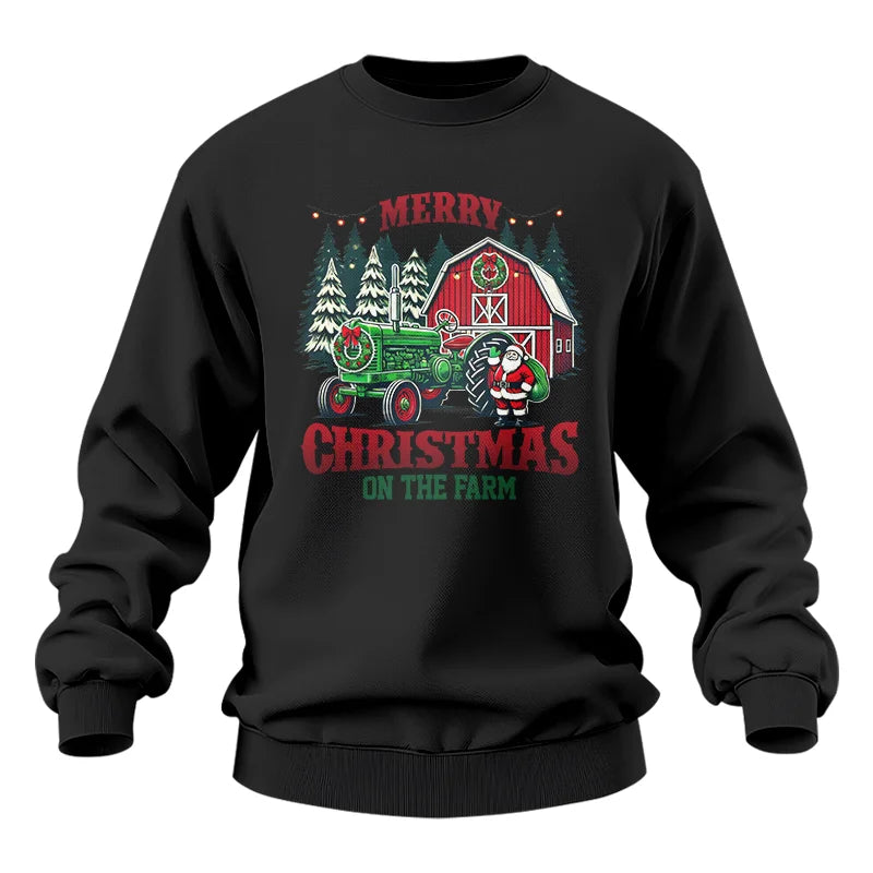 Merry Christmas On The Farm 3 - Unisex Heavy Blend™ Crewneck Sweatshirt