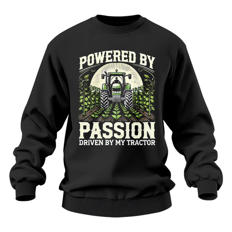 Powered By Passion Driven By My Tractor 3 - Unisex Heavy Blend™ Crewneck Sweatshirt