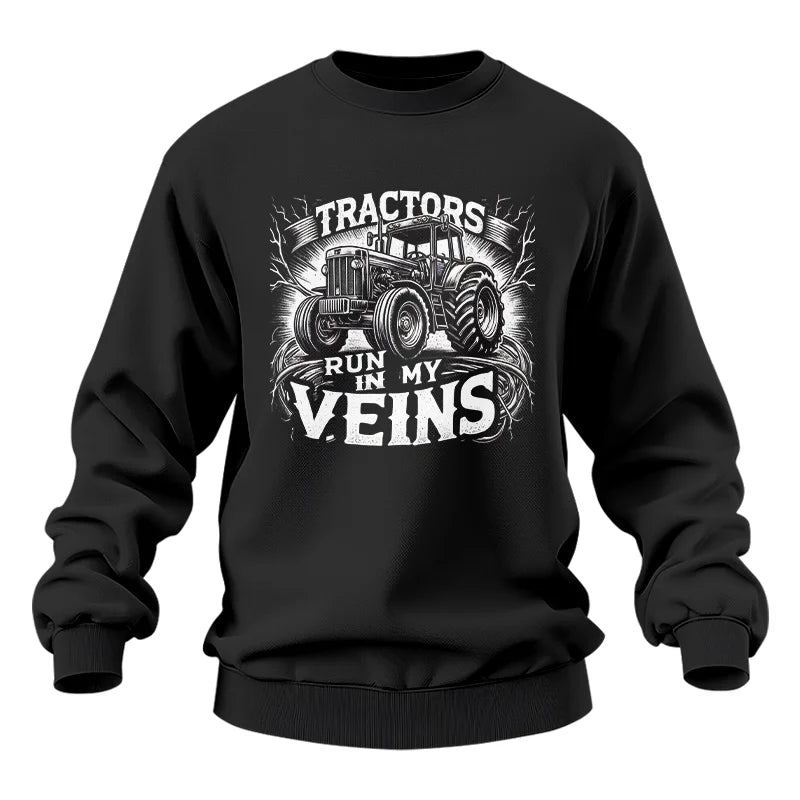 Image of Tractors Run In My Veins - Unisex Heavy Blend™ Crewneck Sweatshirt